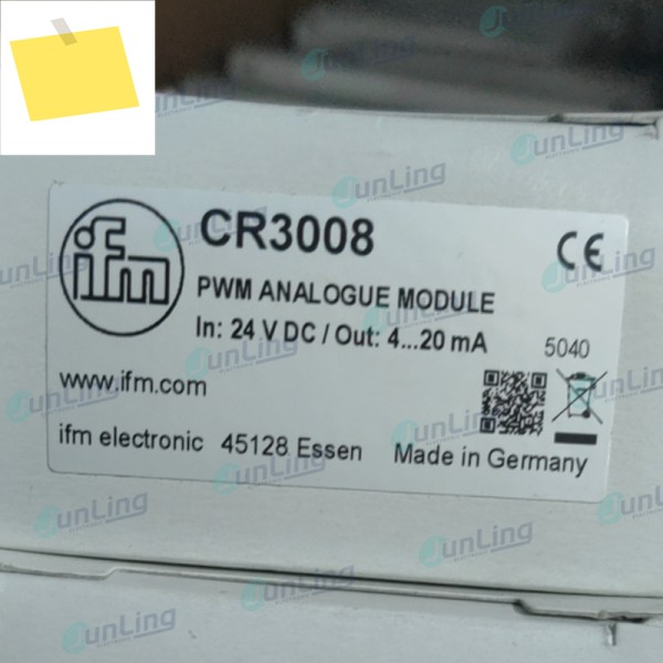 IFM PWM ANAL OGUE 모듈 입력: 24 V DC출력: 4. 20MA, CR3008 제품 이미지