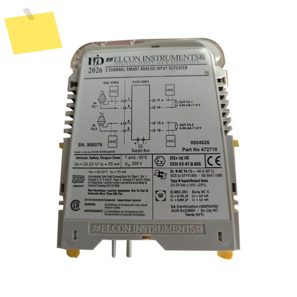 Pepperl + Fuchs 472718 아날로그 입력 안전 장벽, HiD2026 센서 제품 이미지