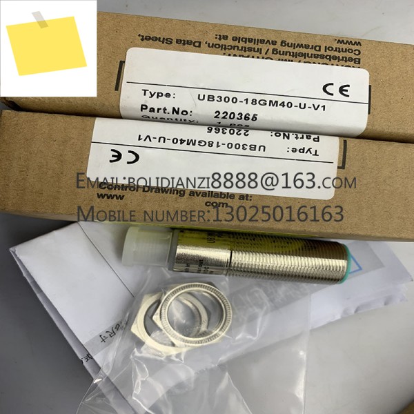UB300-18GM75-E23-K-V15-Y 초음파 센서는 이며, 가 있으며, 새 제품입니다. 제품 이미지