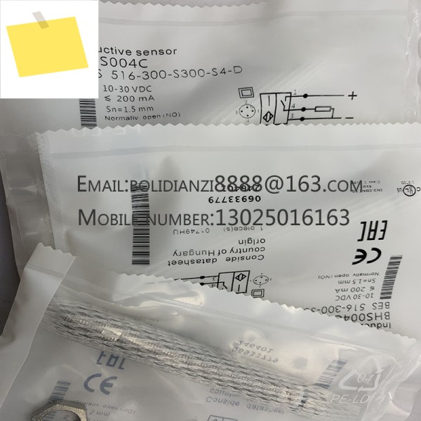 원래의 새 제품인 근접 스위치 센서는 매우 우수합니다. BHS0065 B400V-PSD25-S04-003 제품 이미지