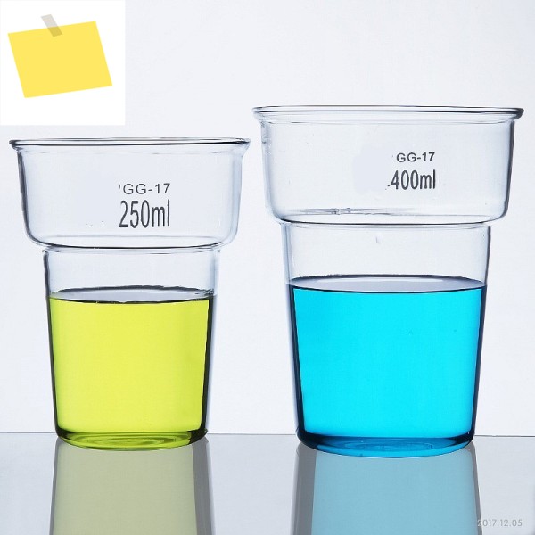 250ml400ml 염색 비커 염료 냄비 화학 실험실 붕규산 유리 투명 용품 제품 이미지
