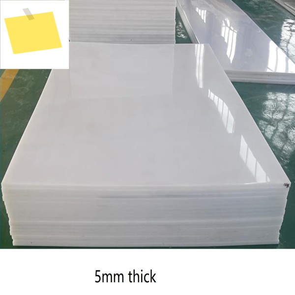 UHMWPE 시트 초고분자 중량 폴리에틸렌 플레이트, 정전기 방지, 두께 5mm, 흰색 제품 이미지