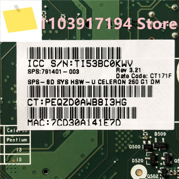 HP 260 G1마더보드용 791401-003 6050A2693001-MB-A02 783347-001 제품 이미지
