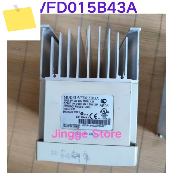 중고 테스트 Ok VFD015B43A 주파수 변환기, 1.5KW 삼상, 380V 제품 이미지