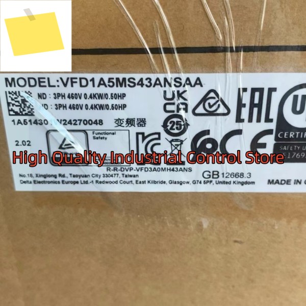 VFD1A5MS43ANSAA 주파수 변환기 새 제품 제품 이미지