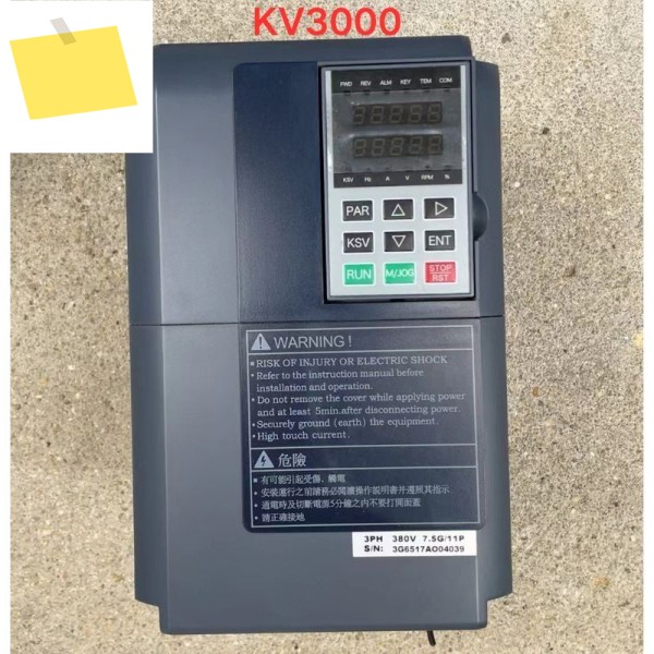 중고 주파수 변환기 KV3000-7.5G-11P-4T 기능 테스트는 정상입니다. 2025년 제품 이미지