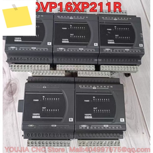 중고 PLC 모듈 DVP16XP211R 기능 테스트는 정상입니다. 최신 제품 이미지