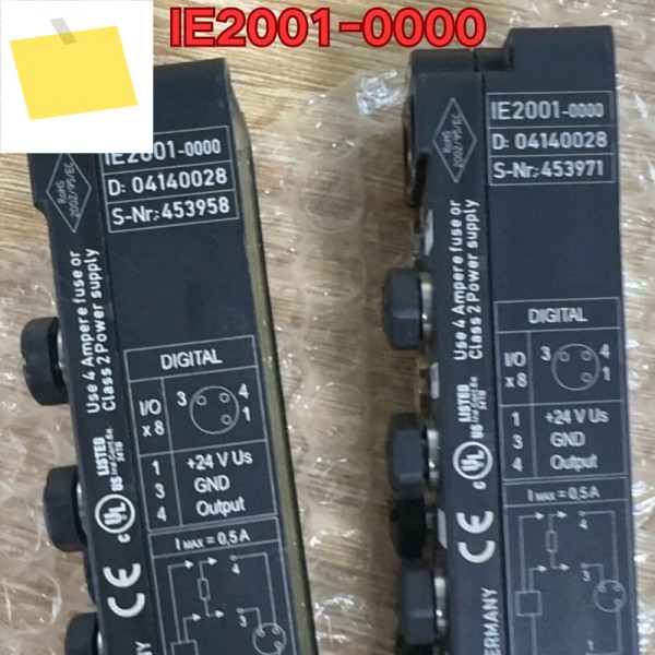중고 PLC 모듈 IE2001-0000 기능 테스트는 정상입니다. 2025년 11월 최신 제품 이미지