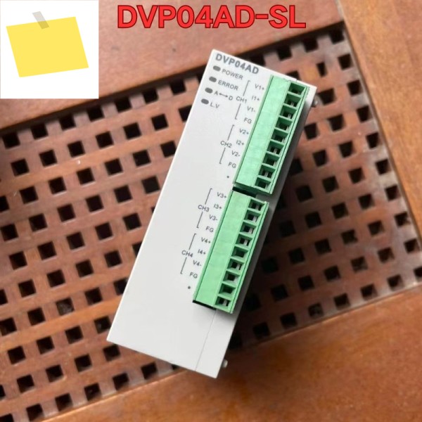 중고 PLC 모듈 DVP04AD-SL 기능 테스트는 정상입니다. 최신 제품 이미지