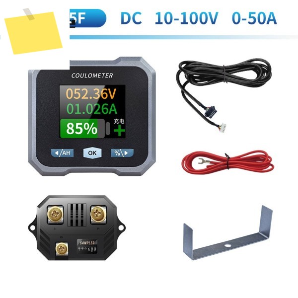 Miyee BL105F 10-100V 0-50A 블루투스 방수 전기량계 배터리 모니터 1.8 인치 컬러 스크린 제품 이미지