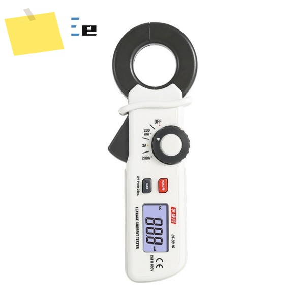 흰색 DT-9810 누설 전류 테스터 30mm 미니 클램프 AC 자동 측정기 HD LCD 디지털 디스플레이 멀티 미터 제품 이미지