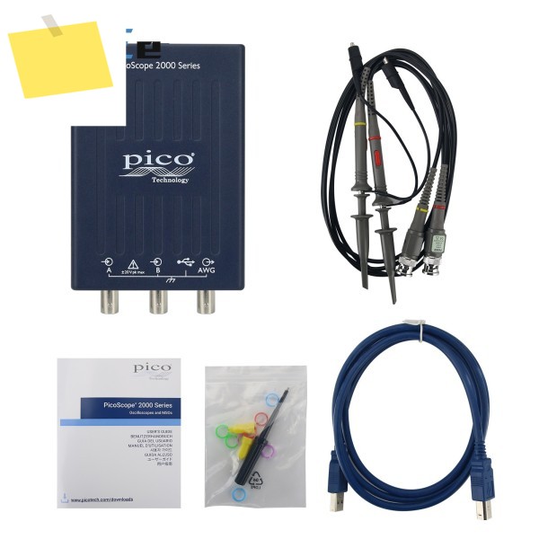 PicoScope2204A 10MHz 휴대용 오실로스코프 2 아날로그 채널 8비트 해상도 임의파 발생기 제품 이미지