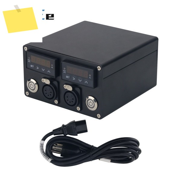 5핀 XLR 수 플러그 및 미국EUUKAU 전원 케이블이 포함된 지능형 전기 디지털 PID 온도 컨트롤러 제품 이미지