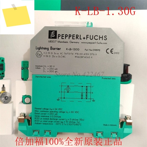 Pepperl + Fuchs 서지 보호 장치 K-LB-1.30G, 새제품 제품 이미지