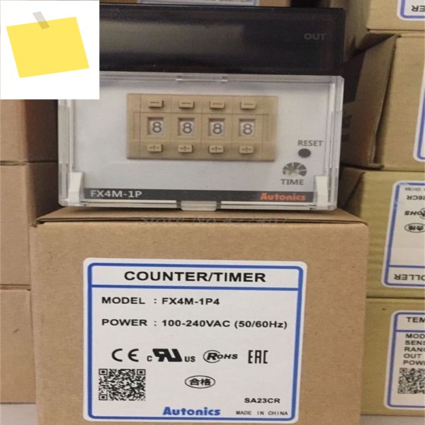 AUTONICS FX4M-1P4 카운트 릴레이 숫자 전기 기존 버전 교체, 100-240VAC, 새제품 제품 이미지