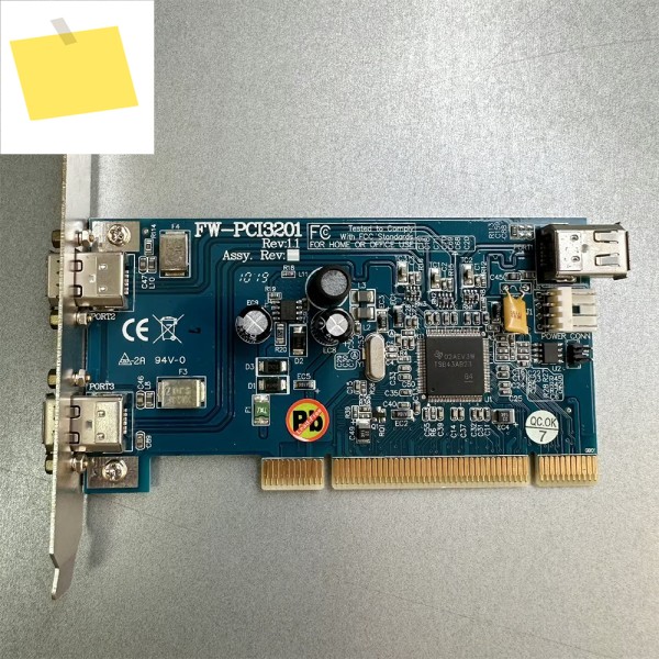 1394A 획득 카드 FW-PCI3201 Rev:1.1 제품 이미지