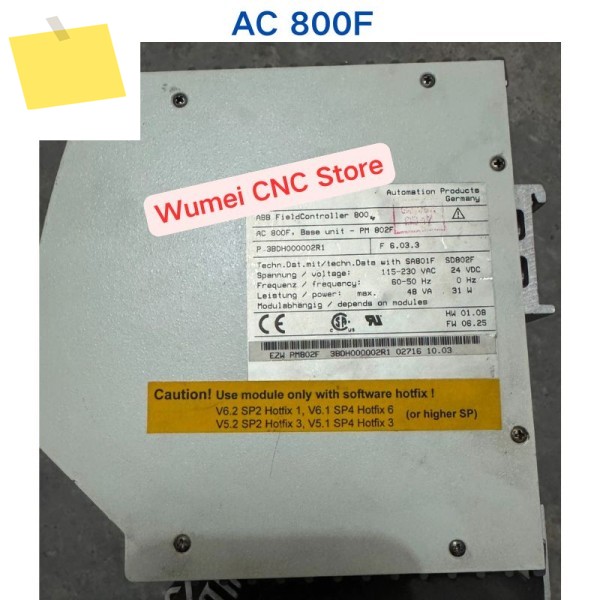ABB 모듈형 AC 800F SD EI FI 대한 중고 테스트 OK 제품 이미지