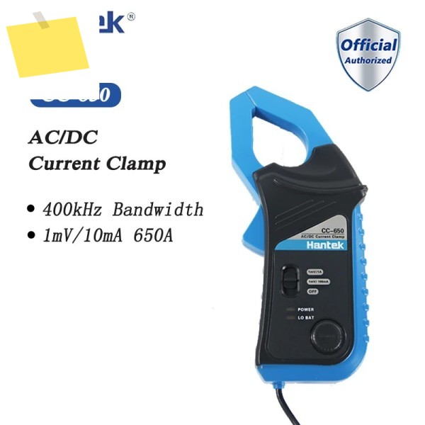 한텍 CC-650 ACDC 최대 BNC 커넥터가 있는 6022BE 1008C용 20kHz 20mA ~ 전류 클램프 미터 오실로스코프 프로브 제품 이미지