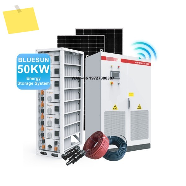 새제품 50KW 미국 삼상 하이브리드 태양광 시스템 배터리 에너지 저장 상업용 건물 수리남 시장용 제품 이미지