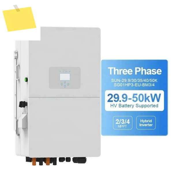 50KW 하이브리드 태양광 발전 시스템 인버터 배터리 및 패널 판넬 판네루 포함 상업용 저가 DIY 세트 제품 이미지