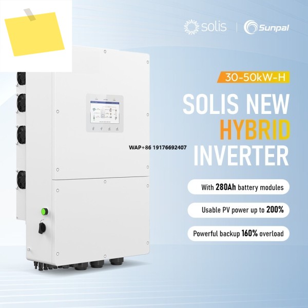 솔리스 삼상 태양광 하이브리드 인버터 고전압 30Kw 올인원 오프그리드 에너지 저장 UPS 제품 이미지