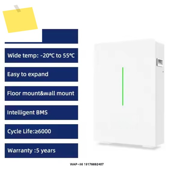 Deye 51.2v 48v 200ah 10.55kwh Kw Rw-f10.6 태양광 리튬 이온 배터리 팩 제품 이미지
