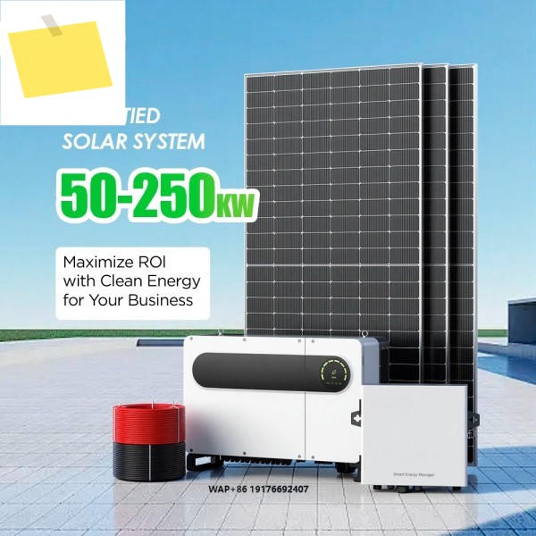 선팔 올인원 태양광 에너지 시스템 50 100 200kva 3상 계통연계형 발전 세트 제품 이미지