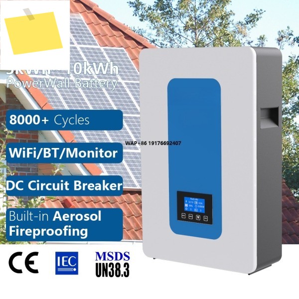 51.2V 100Ah 20kW LiFePO4 48V 5kWh 태양광 리튬 이온 배터리 제품 이미지