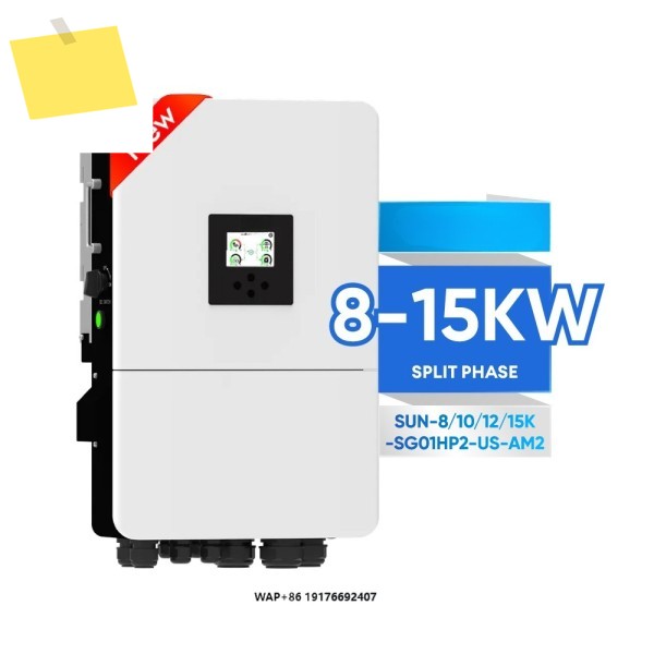 데이 SUN-8101215K-SG01HP2 하이브리드 태양광 패널 판넬 판네루 인버터 8Kw 분리형 단상 에너지 가정용 제품 이미지