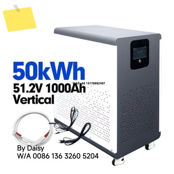 2025년 새제품 50KW 1000Ah 560AH 628Ah EVE 51.2V 사이클 수직 이동식 LiFePO4 배터리 태양광 셀 BESS 팩 제품 이미지