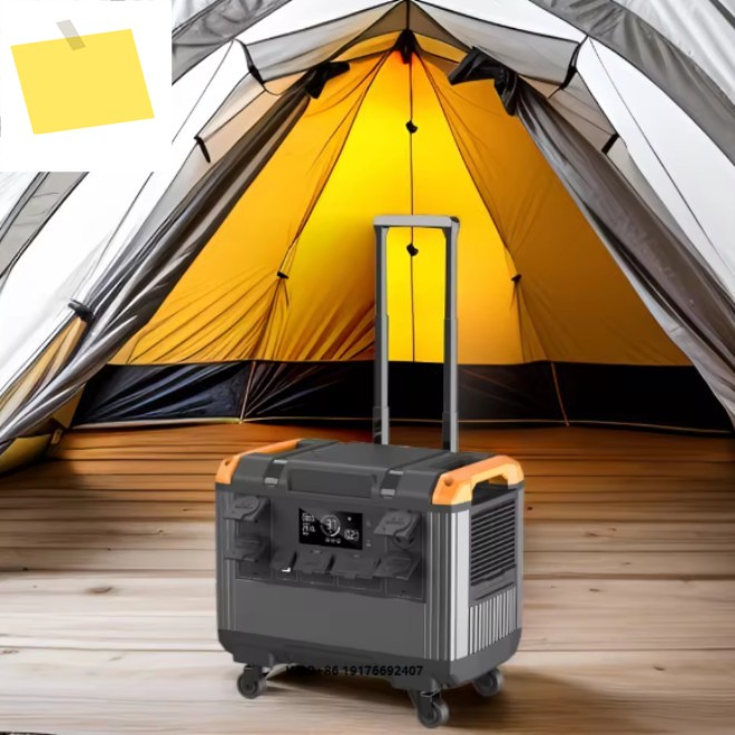 제조업체 모바일 비상용 LiFePO4 배터리 220V 태양광 발전 백업 3000W 가정용 야외 휴대용 전원 스테이션 제품 이미지