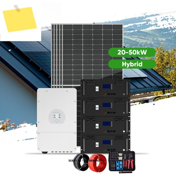가정용 태양광 시스템5kW 배터리 뱅크가 포함된 완전한 세트 제품 이미지