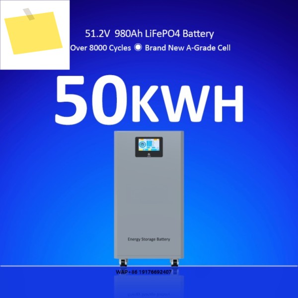 SUNPOK 51.2V 1000Ah 50kWh 리튬 태양광 배터리 가정용 에너지 저장 시스템 50Kw 이동식 Lifepo4 사이클 분리형 제품 이미지