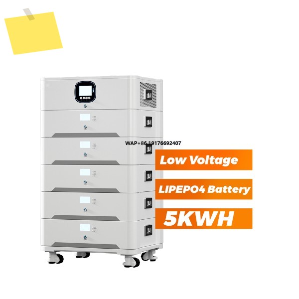 도매 가정용 에너지 시스템 태양광 백업 LiFePO4 배터리 스택형 올인원 ESS 5KWH 리튬 CAN 제품 이미지