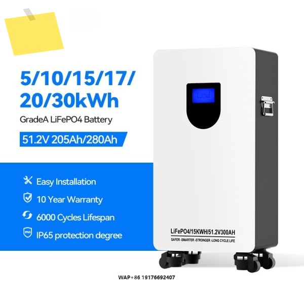 51.2V 48V 100Ah 510152030Kwh 파워월 배터리 가정용 태양광 에너지 시스템 제품 이미지