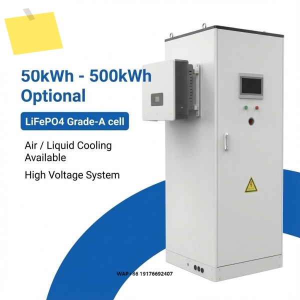 30kw 고전압 ESS 리튬인산철LiFePO4 배터리 캐비닛 태양광 오프그리드 에너지 저장 시스템 올인원 제품 이미지