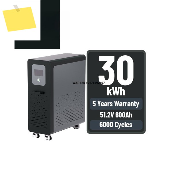 48V 51.2V 600Ah 30kWh 가정용 태양광 백업 배터리 리튬 주거용 에너지 저장 Lifepo4 전력망 장비용 제품 이미지