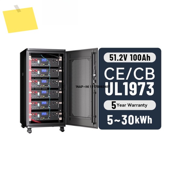 51.2V 100Ah 랙 장착형 리튬 이온 배터리 팩 6000 사이클 수명 5KW 가정용 태양광 시스템 캔 제품 이미지