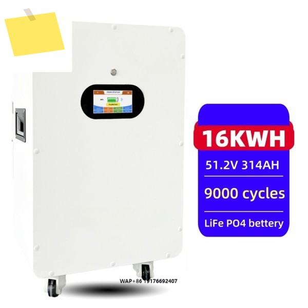 리튬 인산철 배터리 시스템 16kwh 20kw 선전 야외 가정용 에너지 저장 태양광 전력 벽 일체형 제품 이미지
