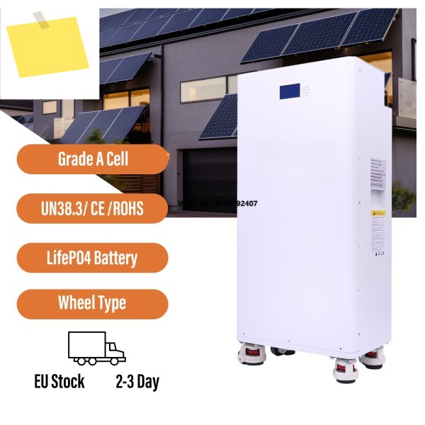 AI 스마트 48V 10kWh 리튬인산철 배터리 태양광 가정용 에너지 저장 시스템 6500+ 사이클 CAN 통신 백업 전원 제품 이미지
