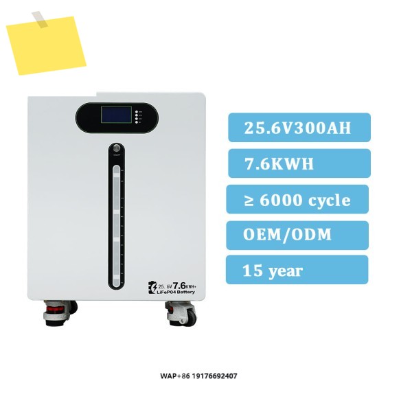 15년 공장 7.6kwh 프리즘형 리튬 이온 배터리 등급 A Lifepo4 25.6V 300Ah 셀 제품 이미지
