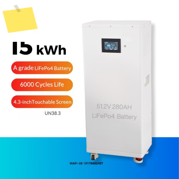 가정용 태양광 에너지 저장용 15KWh 51.2V 리튬 배터리 팩, CAN 통신 포트가 있는 15kw 제품 이미지