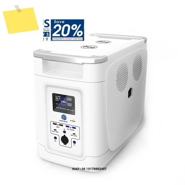 시텍 미국 창고 2000W 중국 도매 220v 휴대용 전원 공급 장치 파워 뱅크 충전 스테이션 제품 이미지