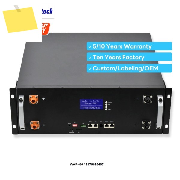 48v 300ah 리튬 이온 배터리 15kwh 51.2v 태양광 Lifepo4 서버 랙 마운트 제품 이미지