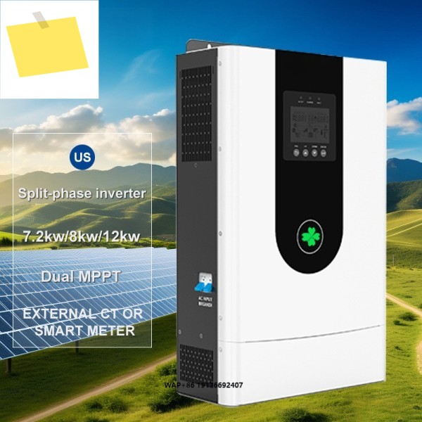 7.2kw 12kw10KW 병렬 인버터 하이브리드 리튬 배터리 태양광 에너지 저장 분리형 120V 제품 이미지