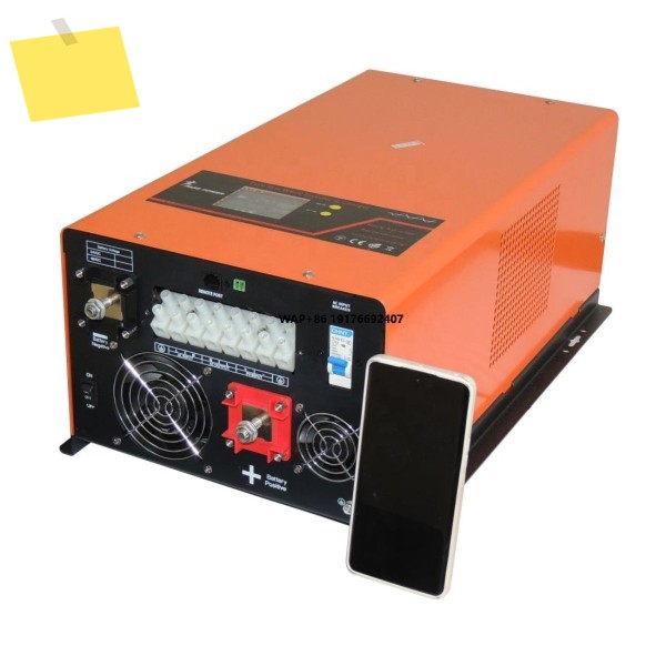 CE ROHS 인증 PASSPOWER 저주파 24V 4KW 그리드 하이브리드 MPPT 사인파 DCAC 4000W 60A 태양광 인버터 충전 컨트롤러 제품 이미지