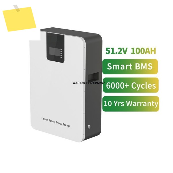 태양광 발전 시스템 배터리 비용 리튬 이온 가정용 벽걸이형 48v Lifepo4 OEM 51.2v 100Ah 제품 이미지