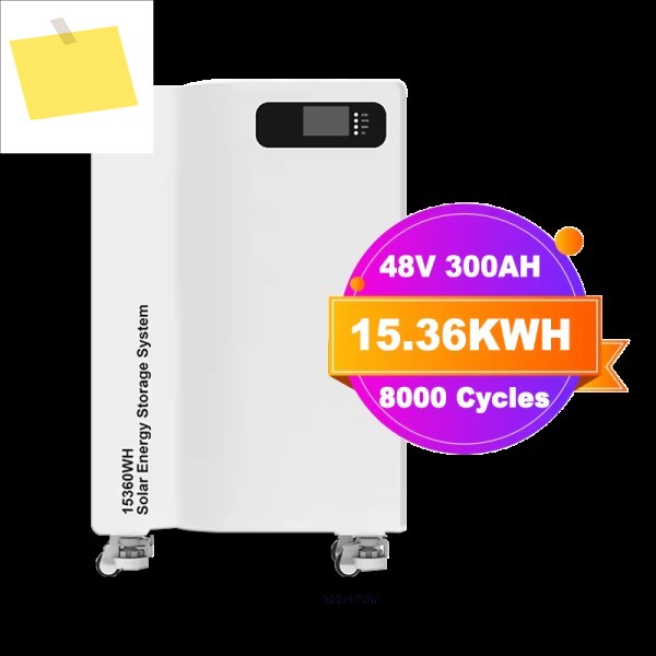 고품질 48V 51.2V 15Kwh 태양광 리튬 이온 배터리 팩 3.2 볼트 300Ah 셀 8000 사이클 제품 이미지