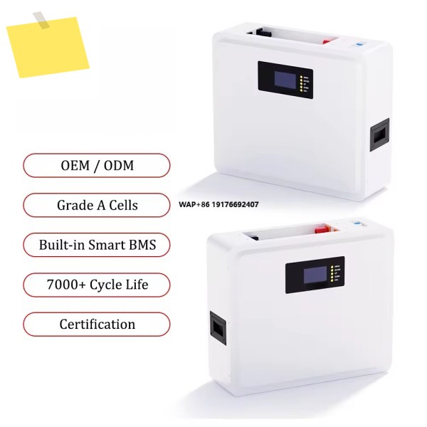 12년 보증 시스템 10kw 리튬 배터리 파워월 51.2V 48V 100ah 태양광 가정용 에너지 저장 장치 제품 이미지