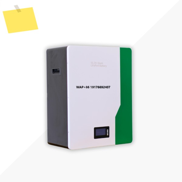 고용량 5KWH 벽걸이형 리튬 배터리 가정용 태양광 에너지 저장 시스템 51.2V 100Ah 팩 6000 사이클 수명 분리형 CAN 제품 이미지